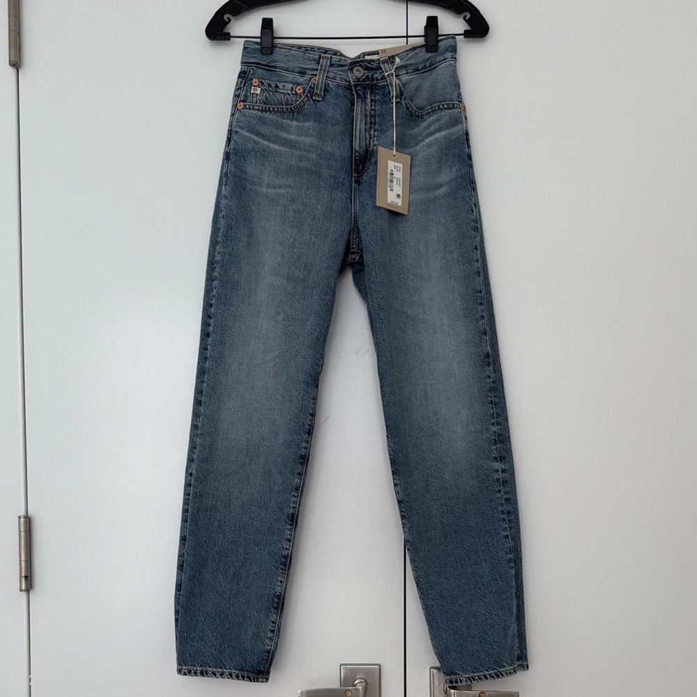 AG Jeans Rian High-Rise Straight Denim, 18 Years Creekside, Women’s 24